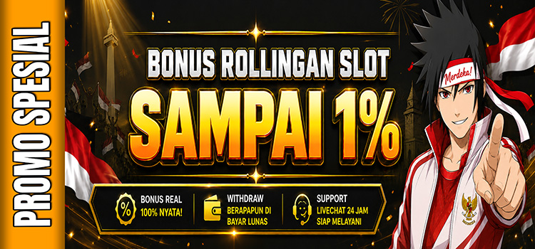 BONUS ROLLINGAN SLOT 1%